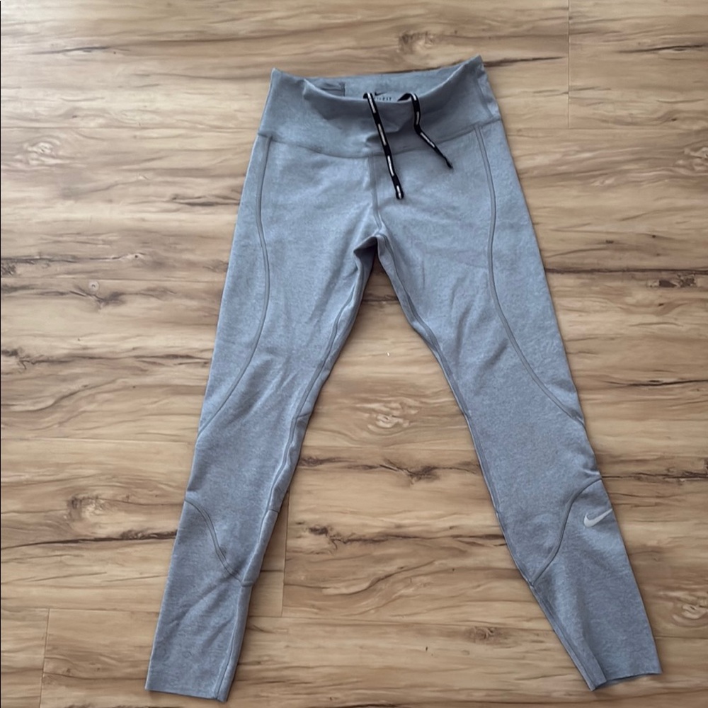Nike Gray High Waist Athletic Leggings